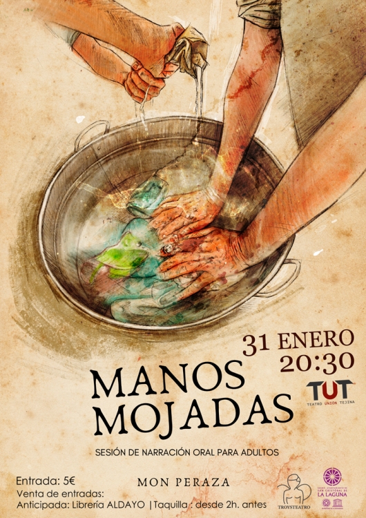 Manos mojadas