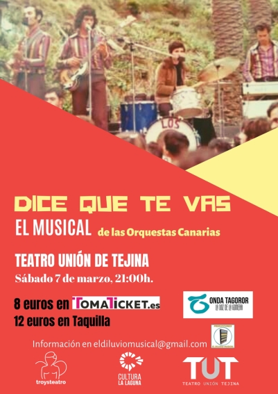 El Teatro Unión Tejina recorre la historia de las orquestas canarias en ‘Dice que te vas’