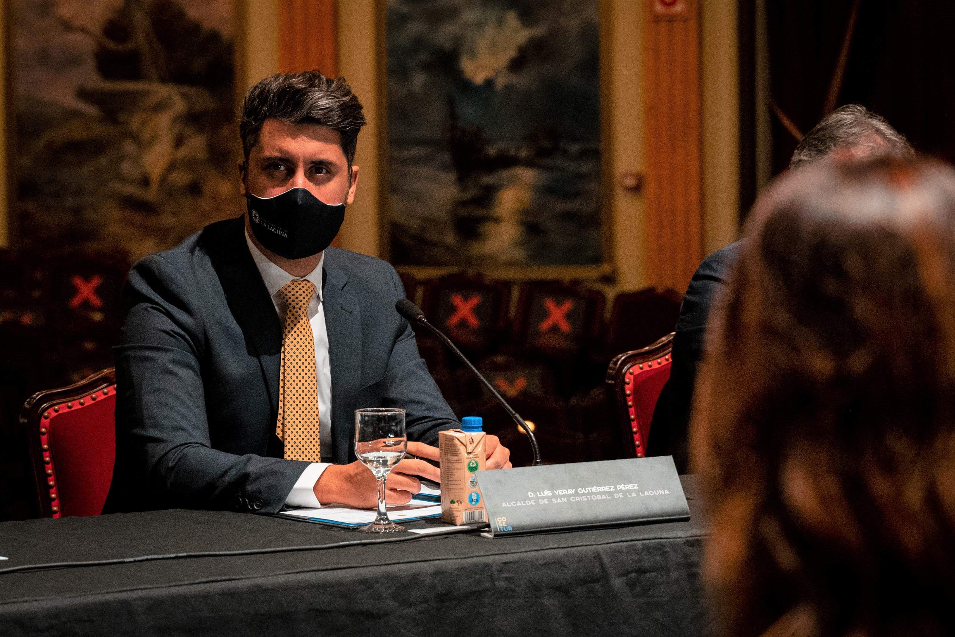 Luis Yeray Gutiérrez en la presentación de Cosetur