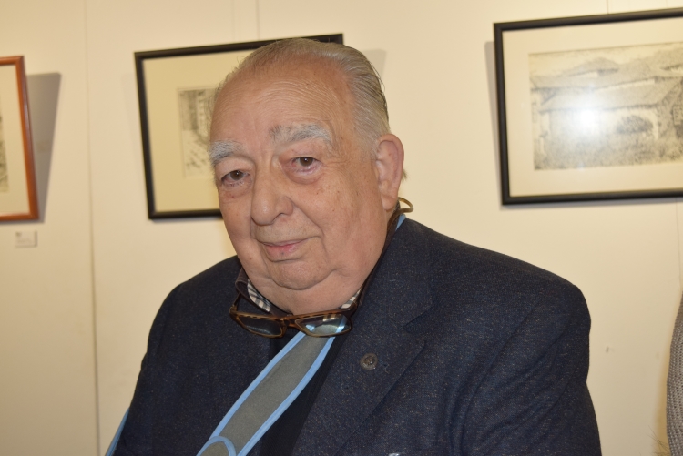 Manolo Sánchez en su exposición