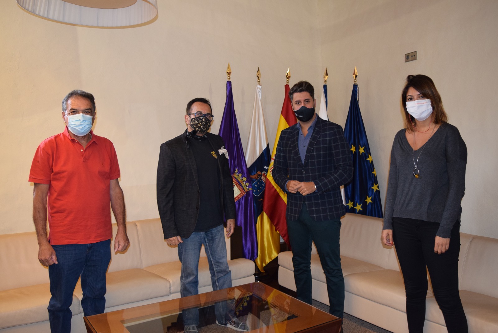 Visita de Chago Melián al Ayuntamiento