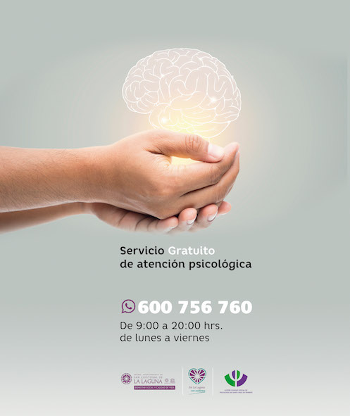 Cartel servicio Atención Psicológica La Laguna