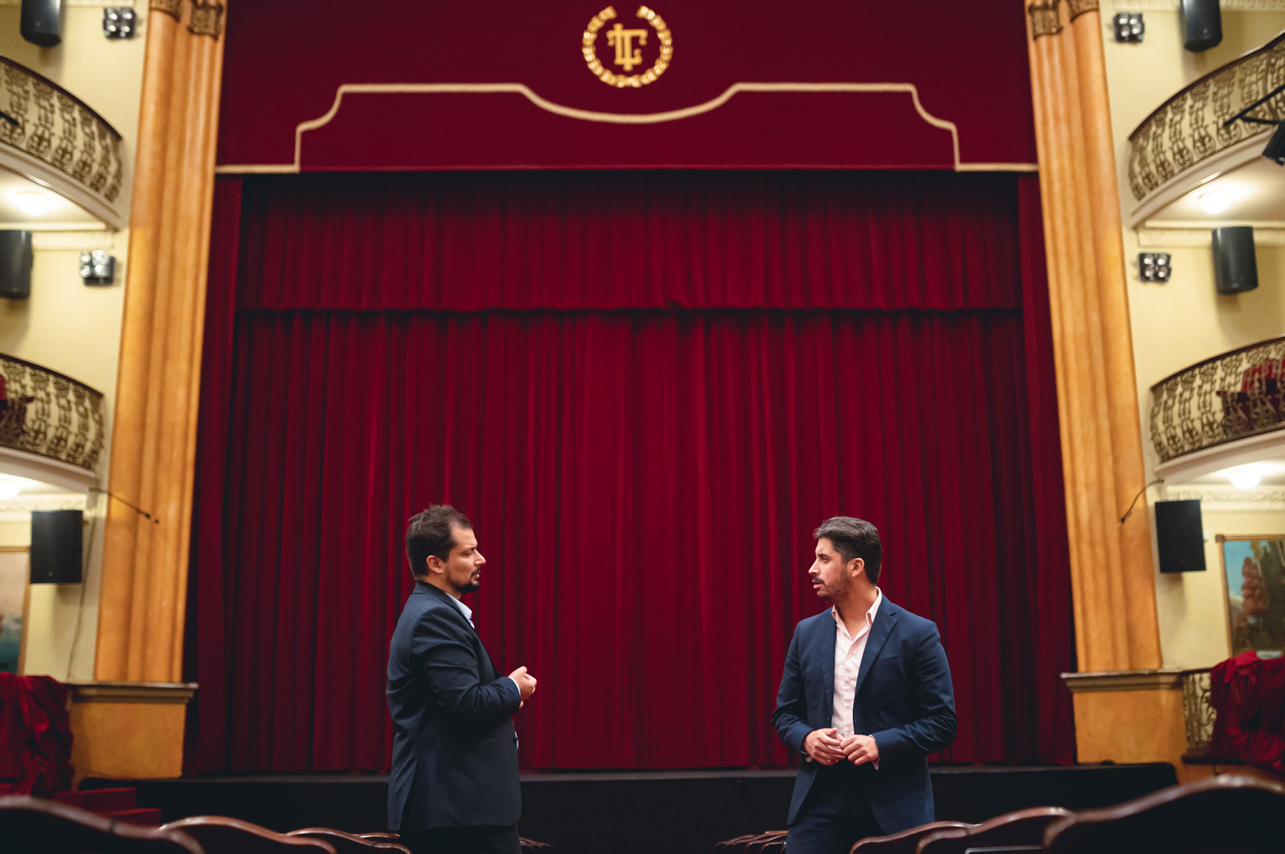 Badel Albelo y Luis Yeray Gutiérrez en el Teatro Leal_151021
