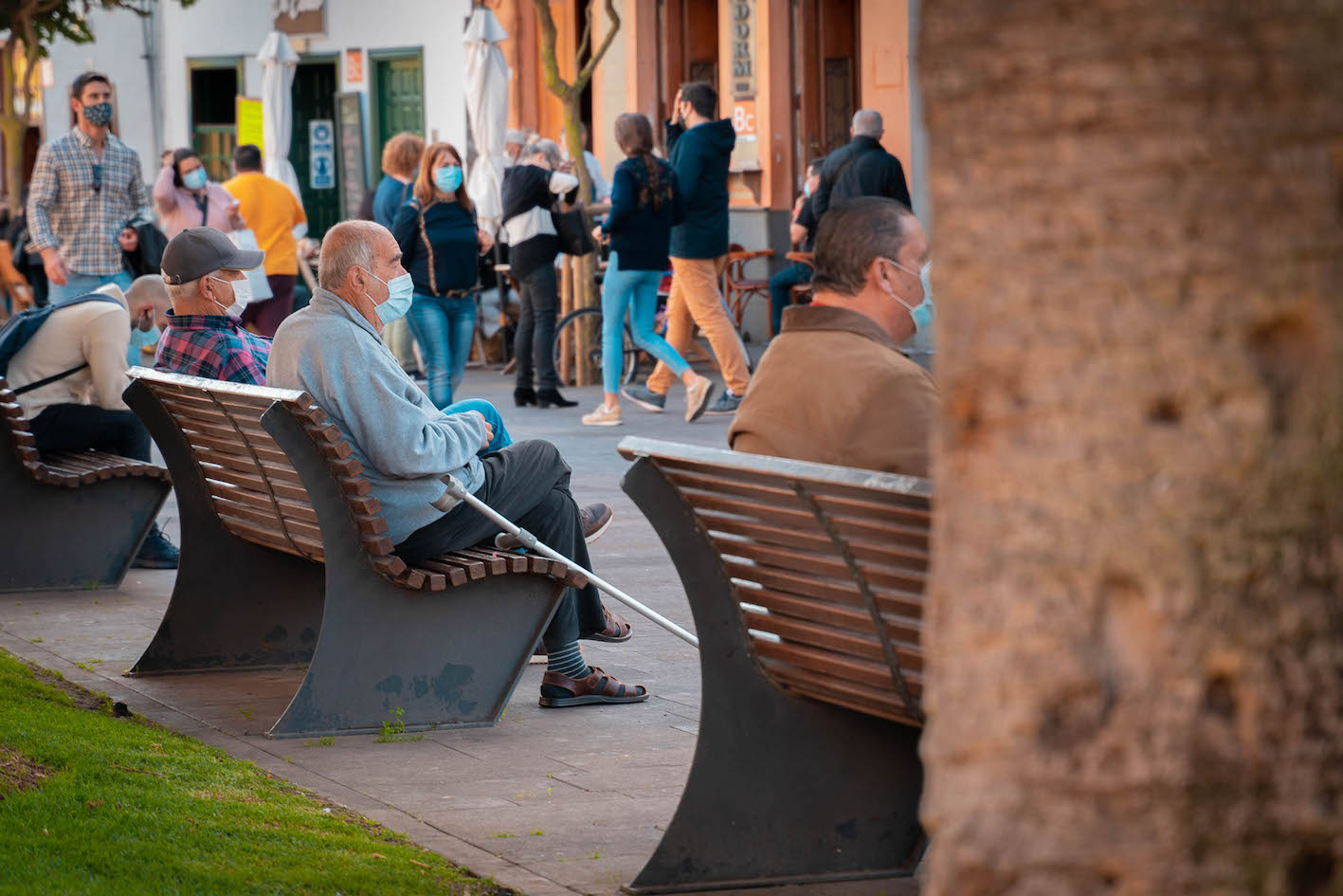 Personas mayores en La Laguna