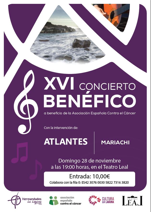 XVI Concierto benéfico a beneficio de la AECC – Atlantes + Mariachi