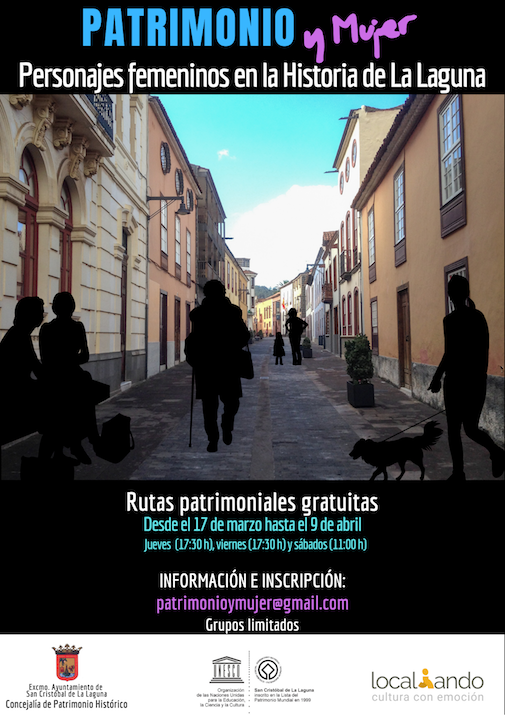 Cartel Patrimonio y mujer 2022