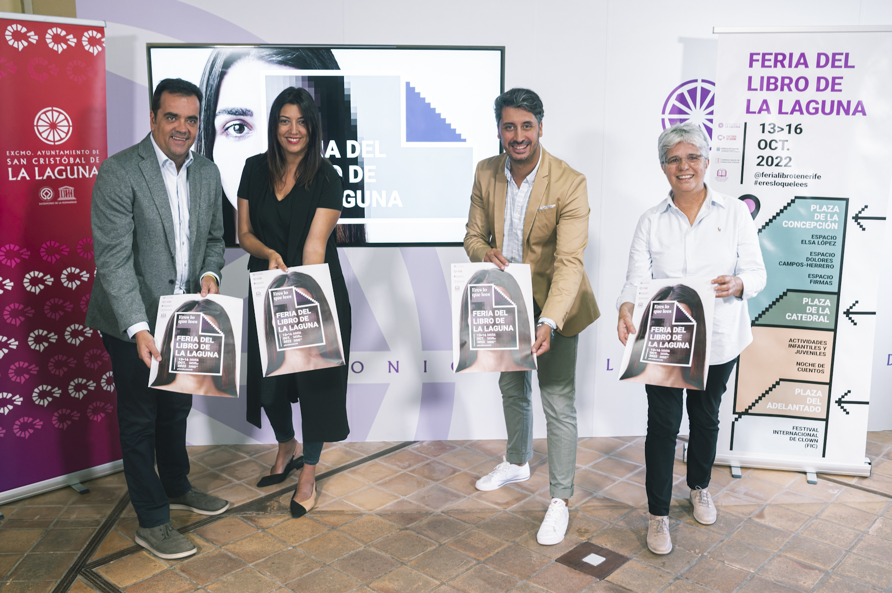 David Mille, Yaiza López Landi, Luis Yeray Gutiérrez y Remedios Sosa