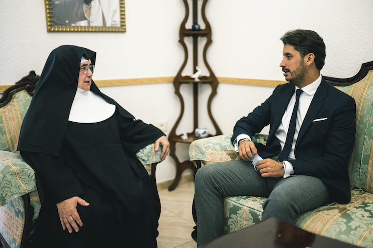 Sor Clarisa Pérez y Luis Yeray Gutiérrez