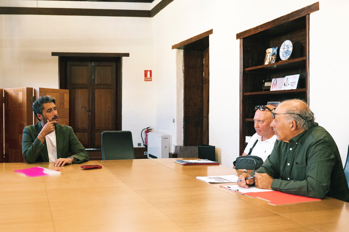 Luis Yeray Gutiérrez, Manuel Díaz y Paulino de la Rosa