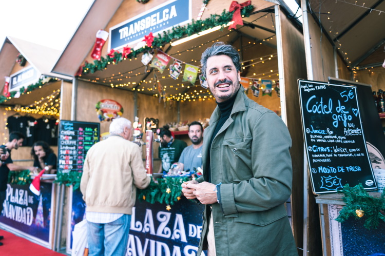 Luis Yeray Gutiérrez en la Plaza de La Navidad