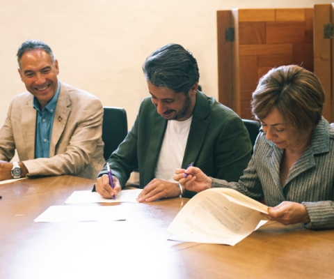 Firma del convenio Comunidad