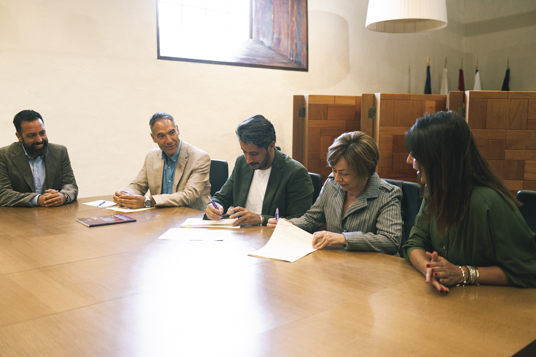 Firma del convenio Comunidad Ayto-ULL