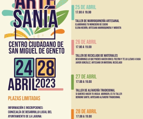 CARTEL TALLERES ARTESANÍA