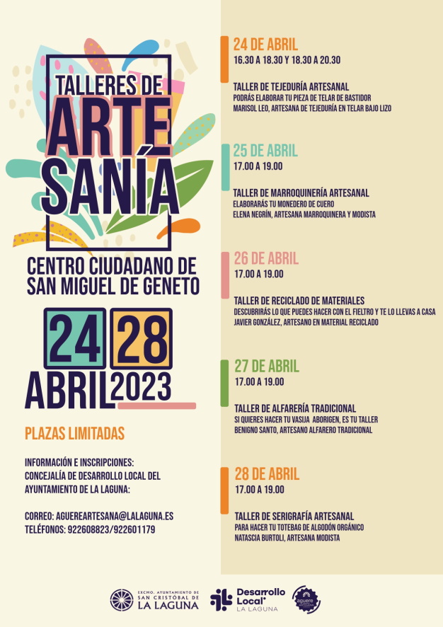 CARTEL TALLERES ARTESANÍA