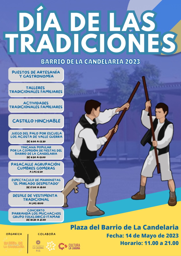 Cartel 14 de Mayo Barrio de La Candelaria