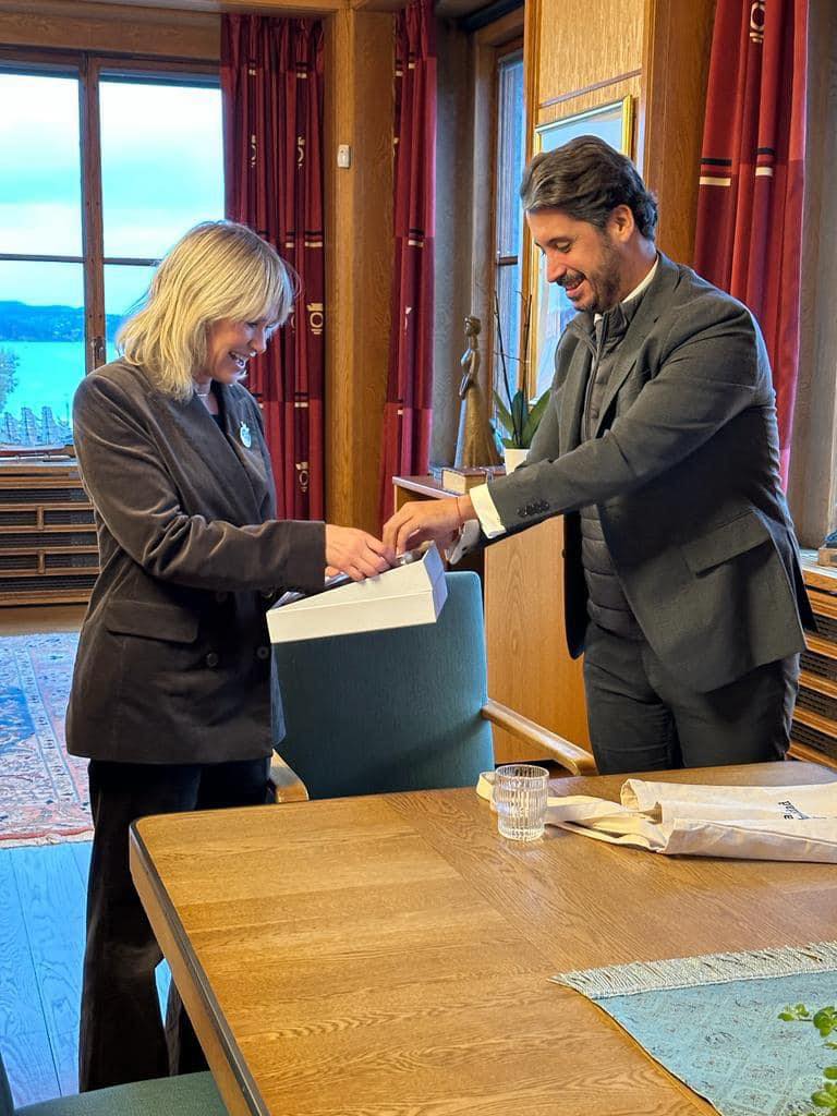 La alcaldesa de Oslo y el presidente del GCPHE