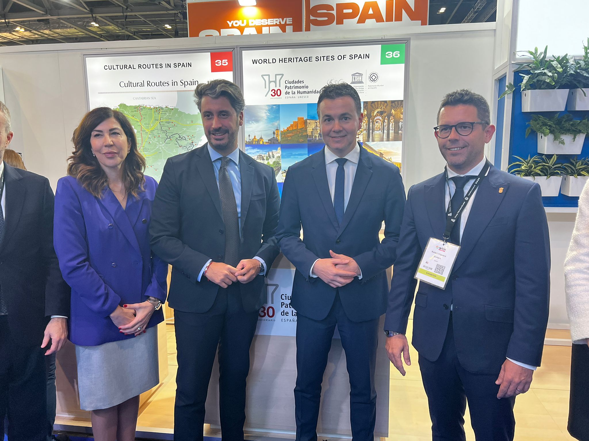 Ministro de Turismo y presidente del GCPHE en WTM