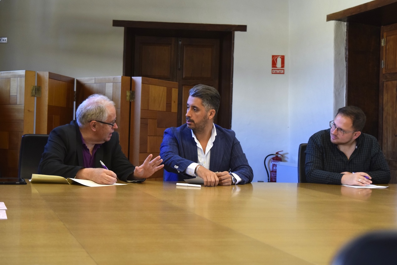 Julián Brito Serrador, Luis Yeray Gutiérrez y Adrián del Castillo