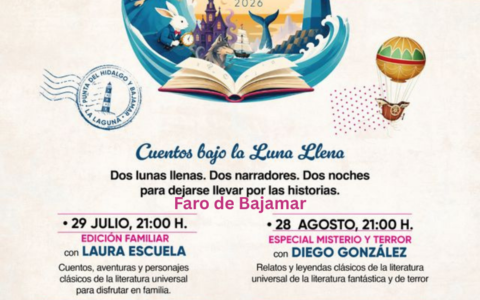 Cuentos bajo la luna llena 29 julio y 28 agosto